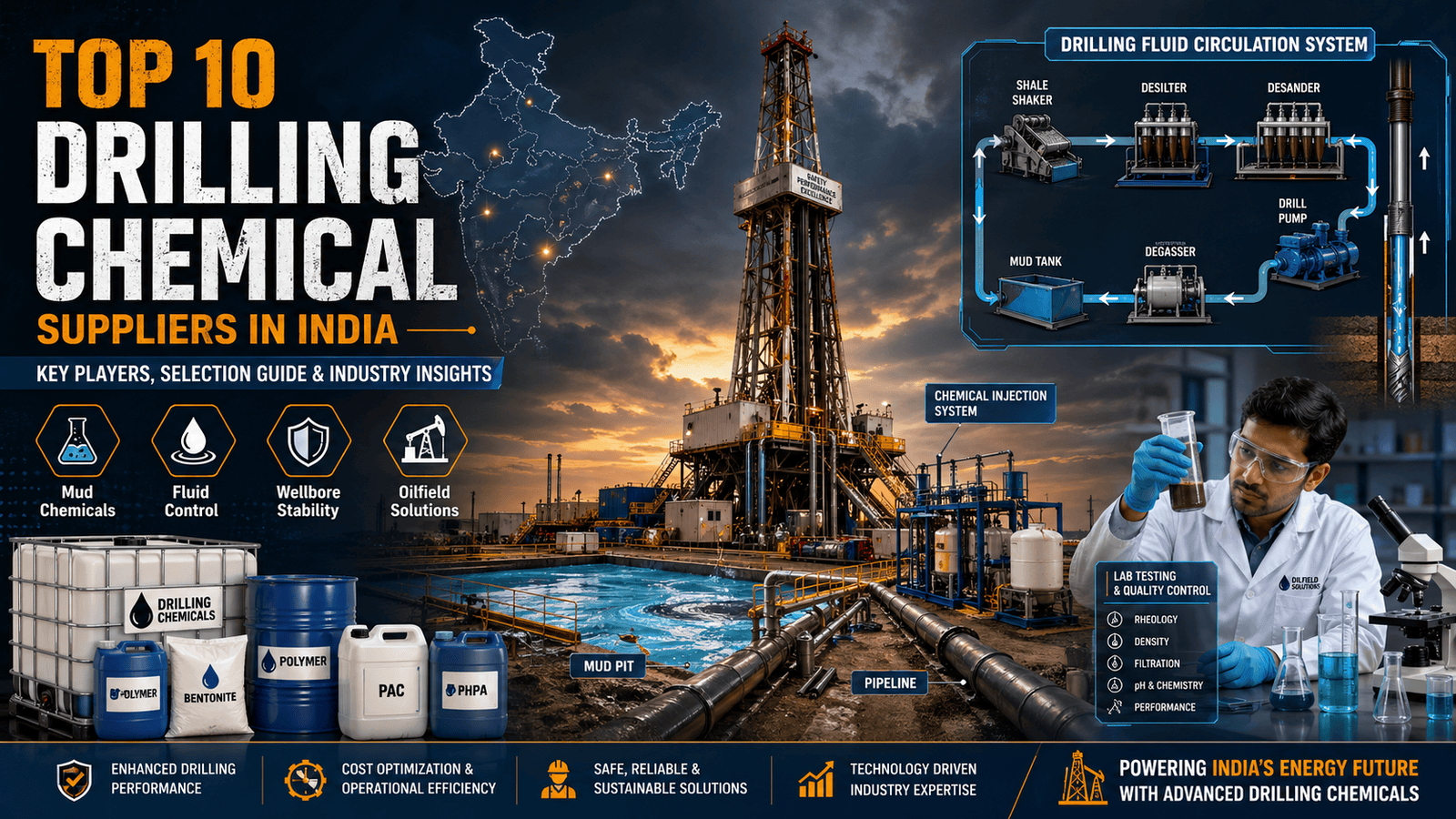 Top 10 Drilling Chemicals Suppliers in India